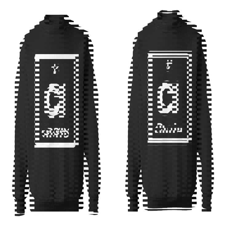 塩素 Cl 元素周期表 サイエンスギフト スウェットシャツ