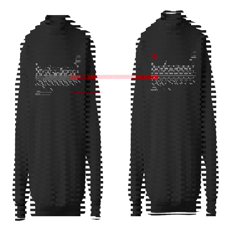 大阪日本電車近郊線鉄道 – お土産ルートマップ スウェットシャツ