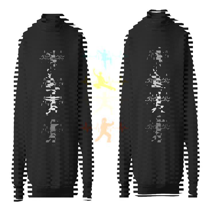 太極拳 マーシャルアート シャドウボクシング ハートビート スウェットシャツ