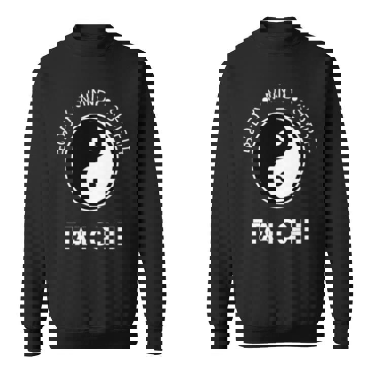 太極拳の心と体の健康のための陰陽師 長袖tシャツ スウェットシャツ