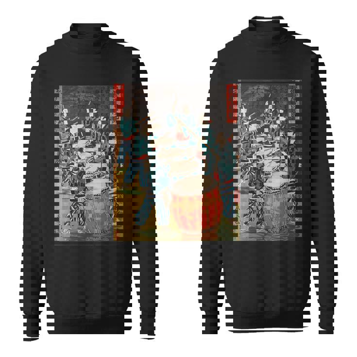 太鼓 太鼓 日本文化 日本 太鼓 音楽 楽器 スウェットシャツ