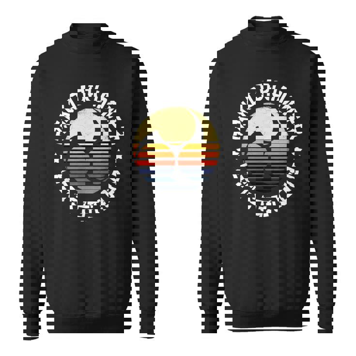 太鼓みつどもえレトロな夕焼け練習用太鼓愛好家へのプレゼント Taiko スウェットシャツ