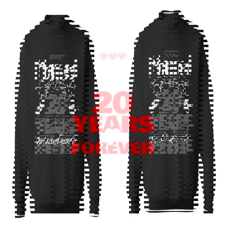 夫、妻へのギフト 結婚20年前 結婚記念日 スウェットシャツ