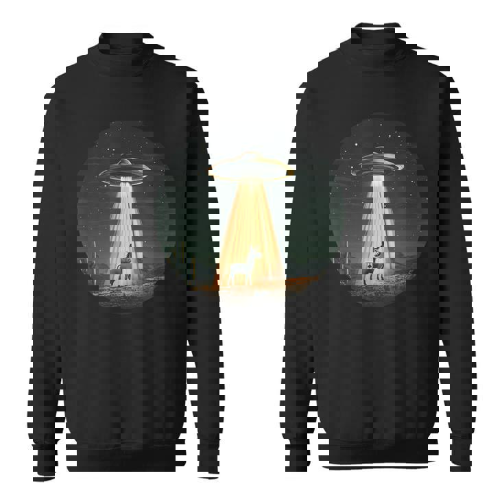 宇宙宇宙人のためにufoに誘拐された宇宙好きのロバ スウェットシャツ