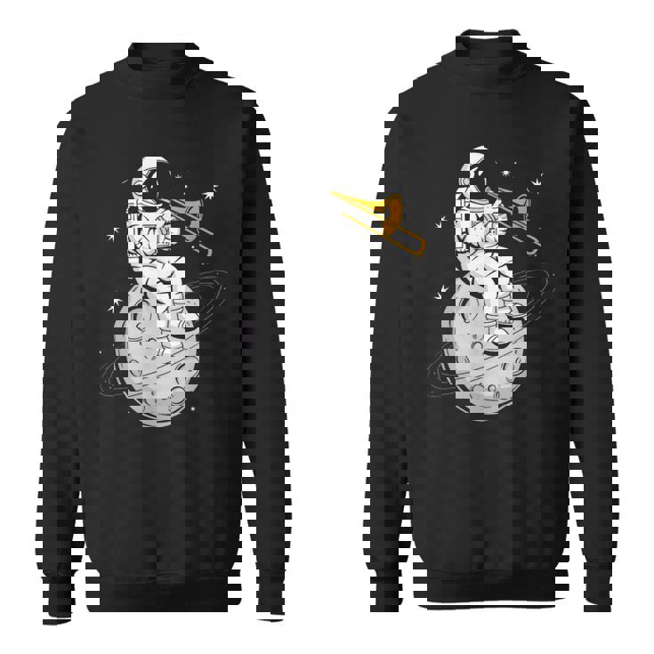 宇宙飛行士 演奏 トロンボーン 楽器 プレーヤー トロンボニス スウェットシャツ