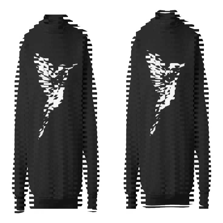 小さなシンプルなミニマリストかわいいハチドリ鳥ハチドリ スウェットシャツ