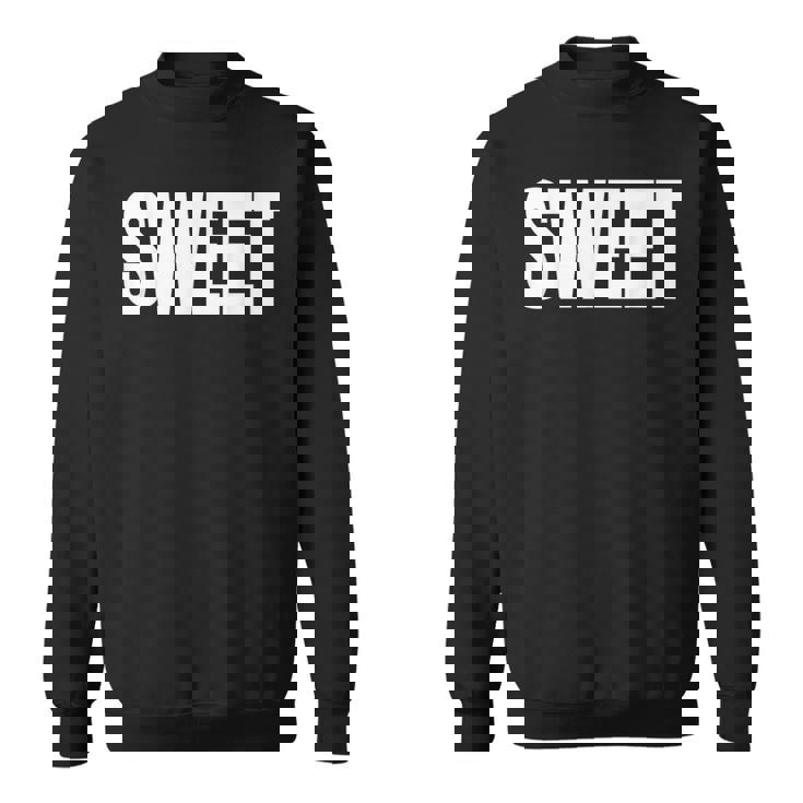 巨大な文字に甘いという言葉を込めて スウェットシャツ