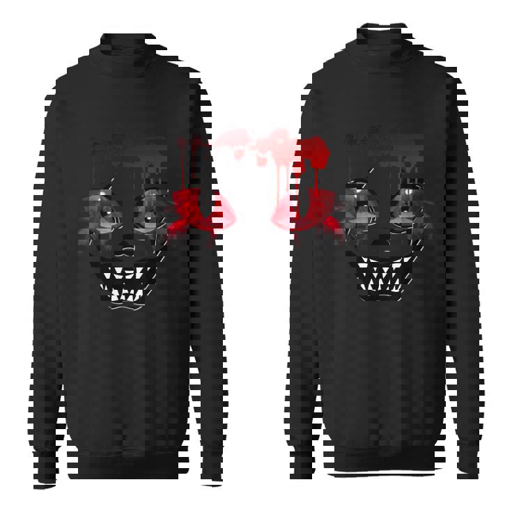 怖いデザイン スウェットシャツ