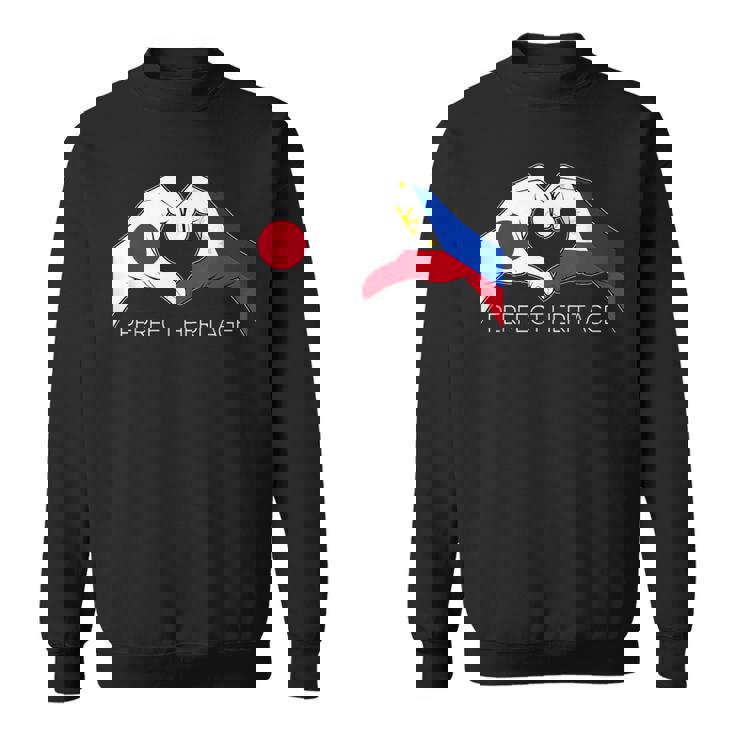 日本とフィリピン フィリピン人 日本人パーフェクトヘリテージ ヘア スウェットシャツ