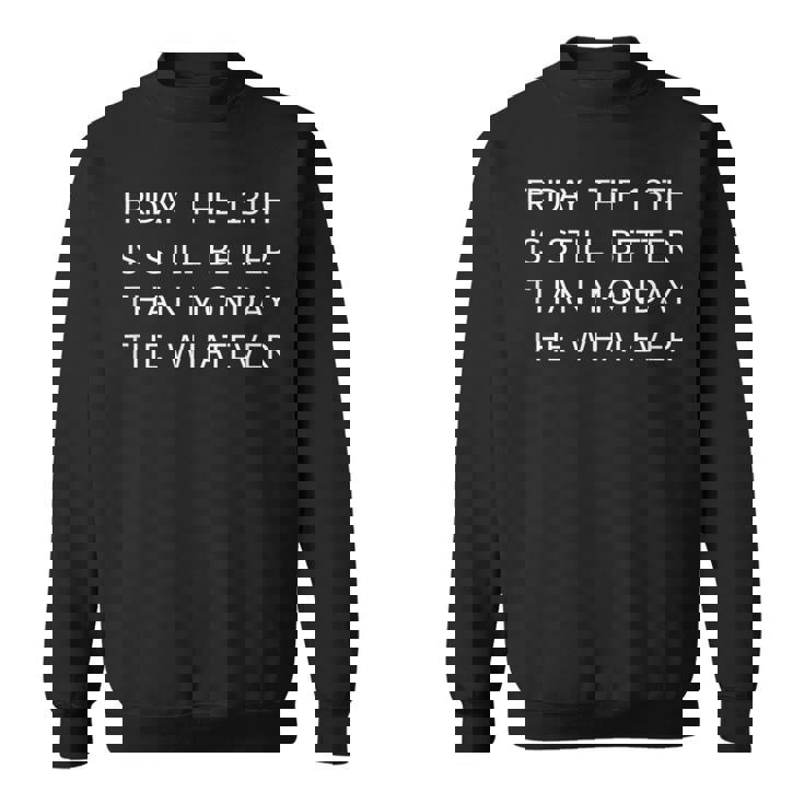 メンズ 月曜日より13日の金曜日 スウェットシャツ