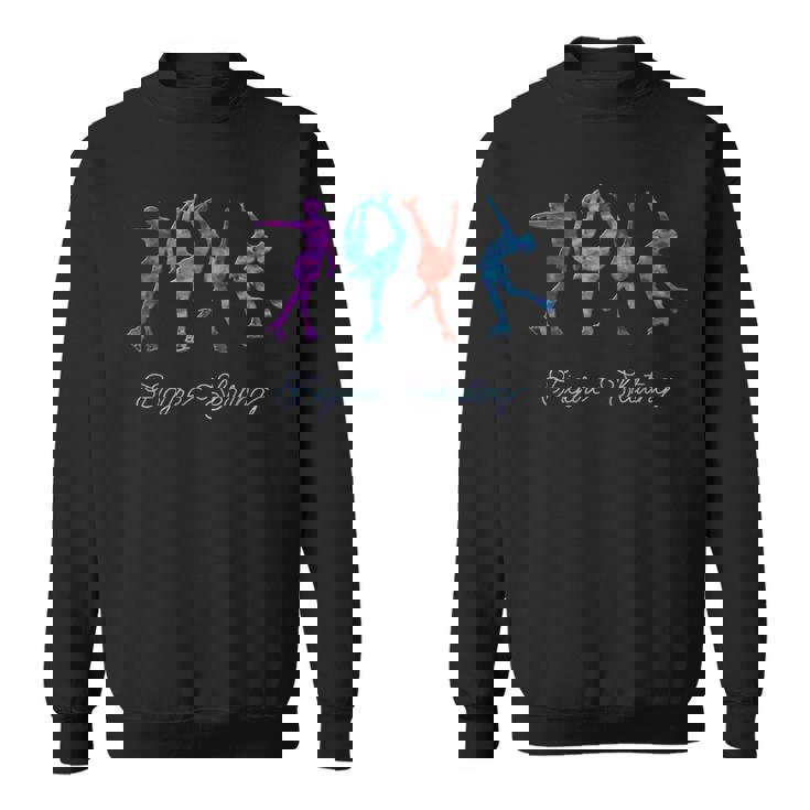 水彩 フィギュアスケート スパイラル レイバック ビールマン スウェットシャツ