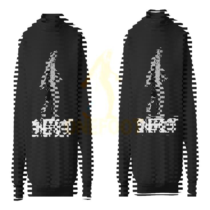 泥足切断者の冗談 脚切断者のための義足デザイン スウェットシャツ