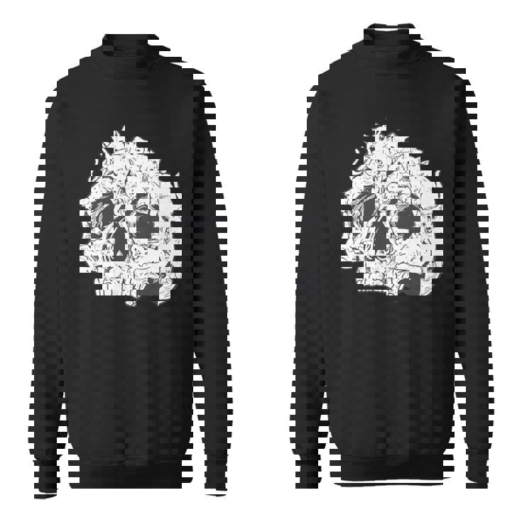 猫 ガイコツ メンズ おもしろ かわいい ネコ 面白いtシャツ 動物 メンズ レディース にゃんこ ネタ 服 長袖tシャツ スウェットシャツ