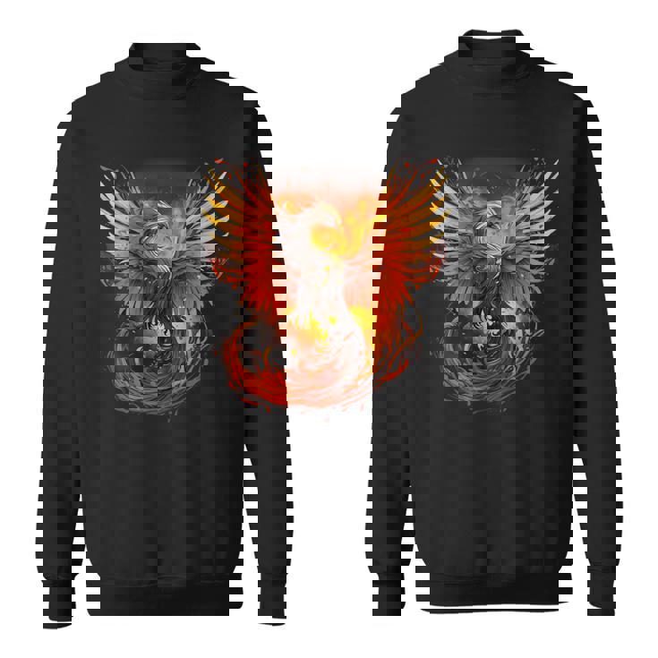 神話の鳥 若返り 不死鳥 芸術作品 ファイヤーバード リボーン スウェットシャツ