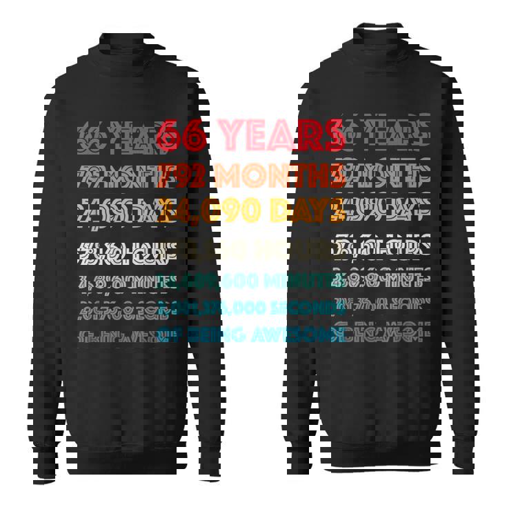 素晴らしい66歳の誕生日プレゼント 面白い レトロ 66歳の誕生日 スウェットシャツ