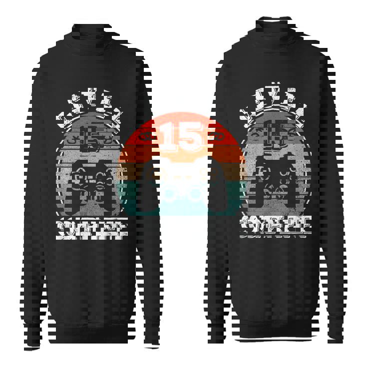 結婚15周年記念 15年目の結婚記念日 結婚15年目 Level 15 Complete スウェットシャツ