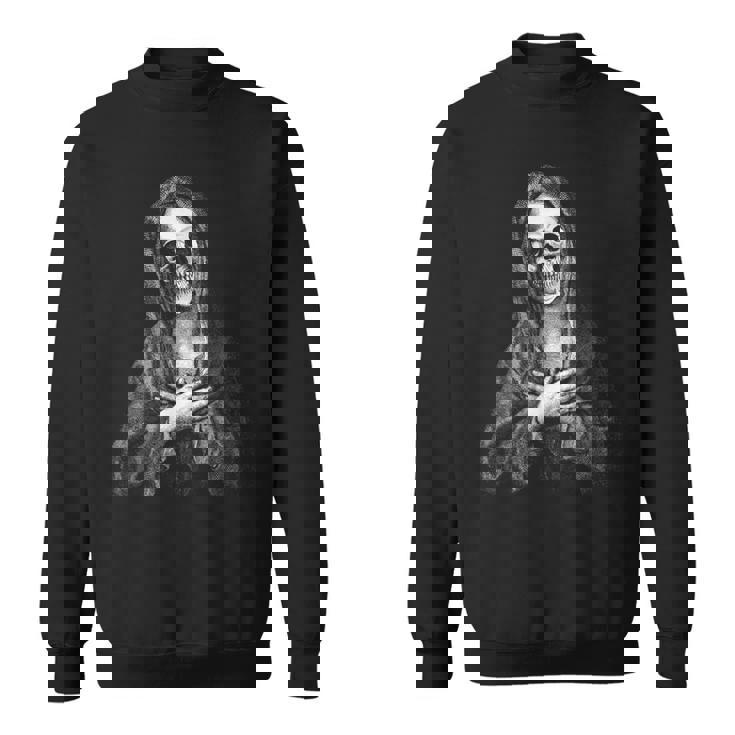 聖なる聖母マリア 神の母 不気味な思い出 森の頭蓋骨 スウェットシャツ