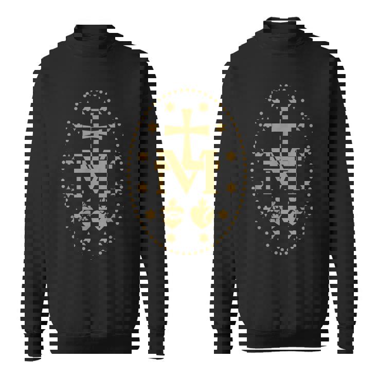 聖母マリアの奇跡のメダル カトリック聖母 スウェットシャツ