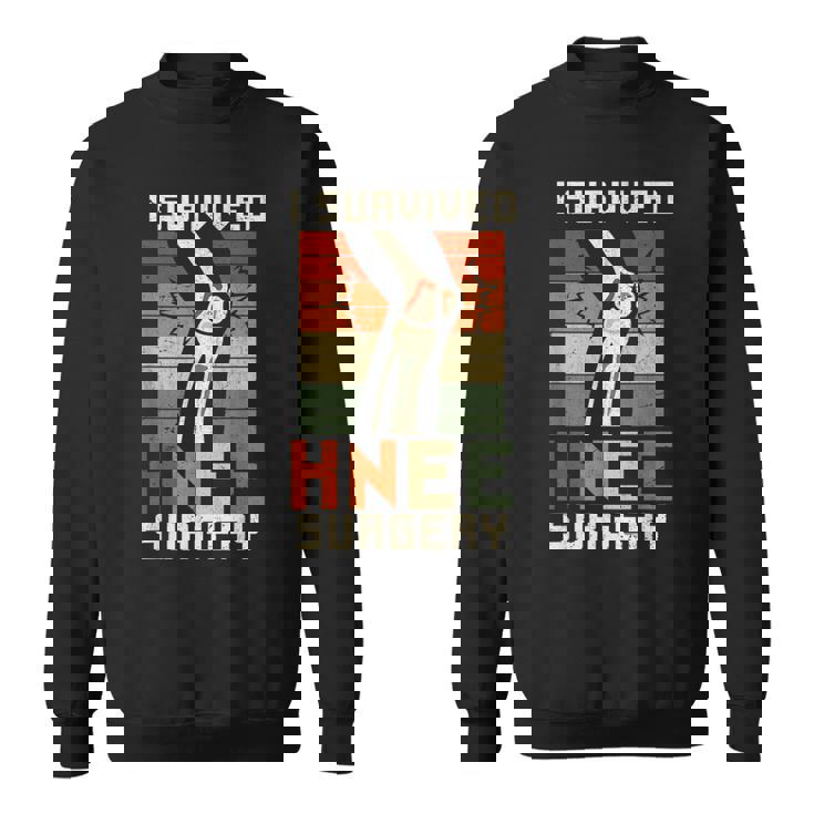 膝の手術の患者さん 面白い膝 スウェットシャツ