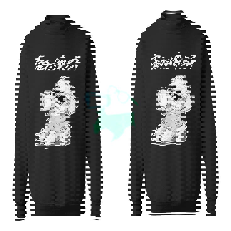 褒めたら伸びる子 マルチーズ グッズ 犬 おもしろ 面白い ネタ 笑える かわいい スウェットシャツ