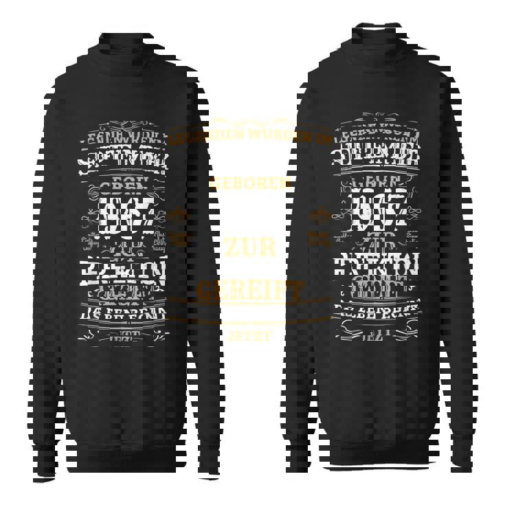 誕生日デザインの伝説は1967年9月生まれ スウェットシャツ