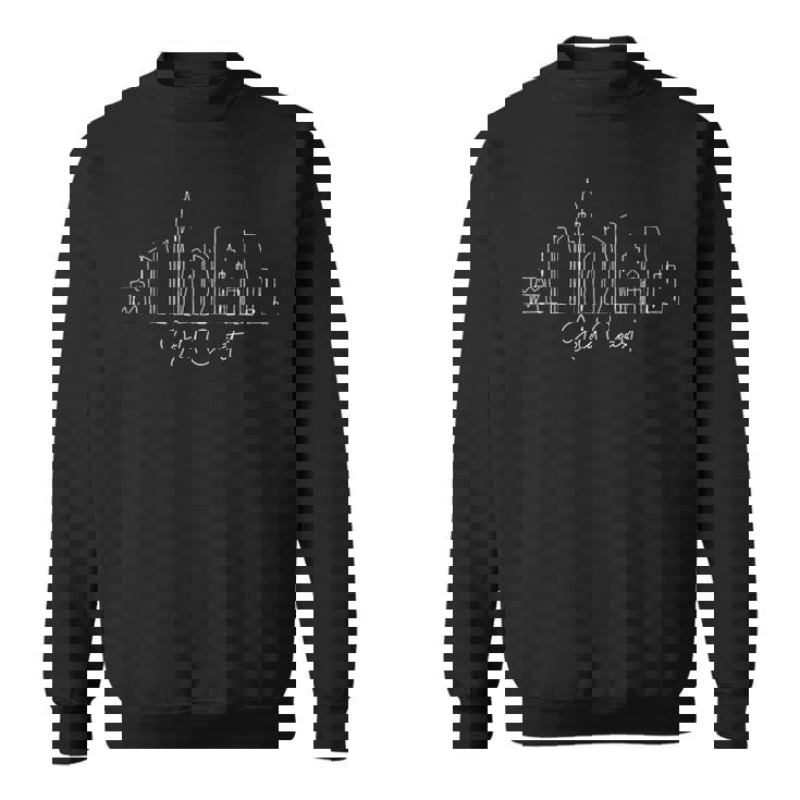 都市のスカイライン ゴールドコースト オーストラリア スウェットシャツ