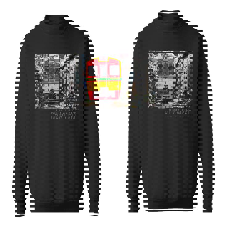 鉄道市場メークロン ヴィンテージ タイ レトロな列車 スウェットシャツ