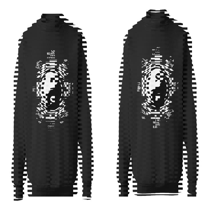 陰陽中国太極拳ギフト風水八卦カンフー スウェットシャツ