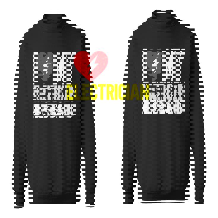 電気技師の夫が大好き スウェットシャツ