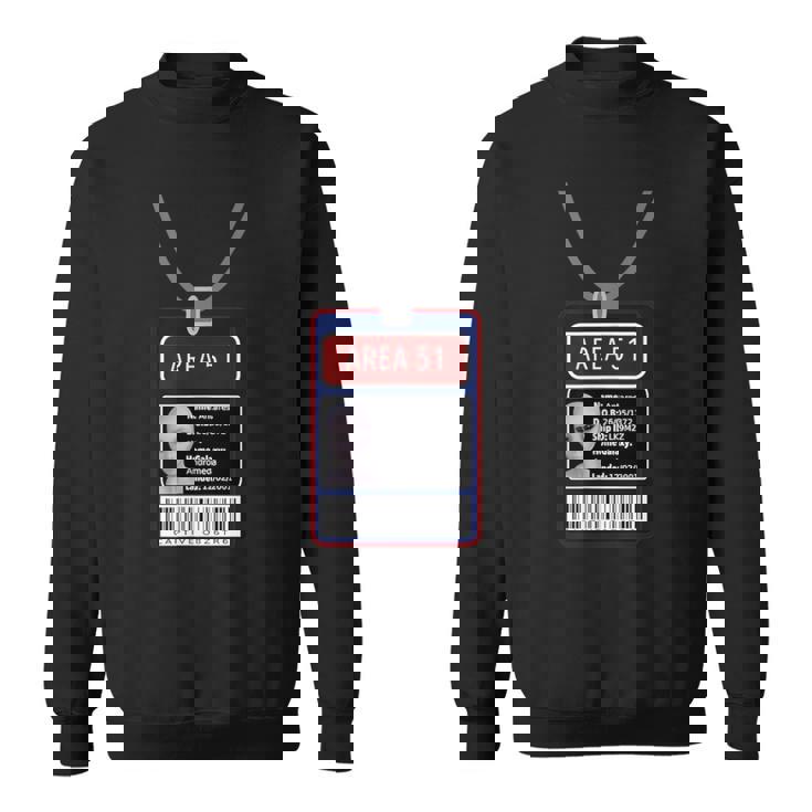 面白いfエリア 51 宇宙人 Idパス ハロウィンコスチューム スウェットシャツ