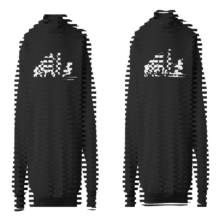 面白いスキー スキーヤーの開発 スウェットシャツ