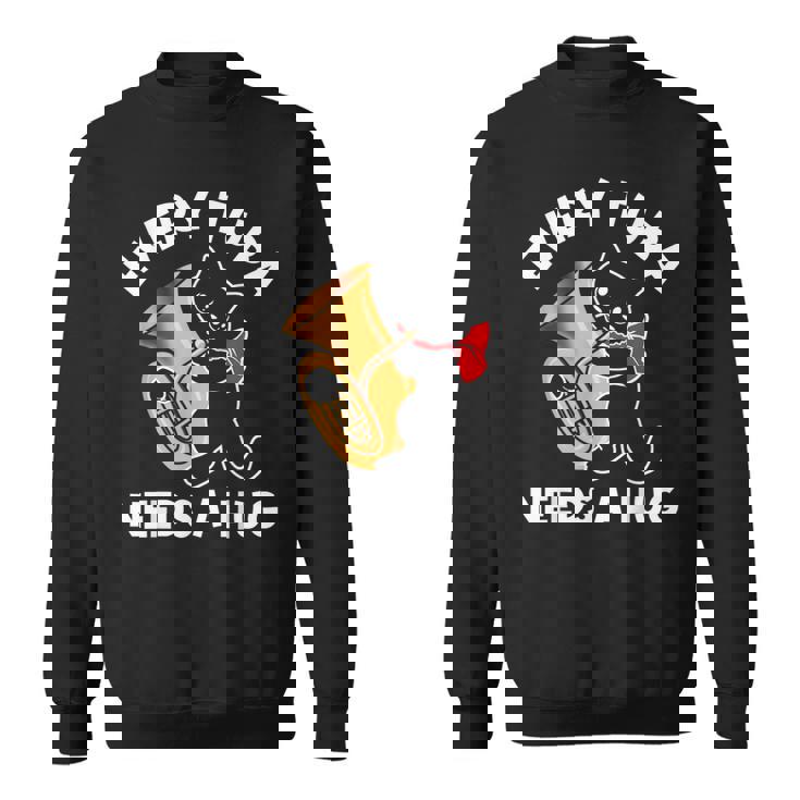 面白いチューバプレーヤー スウェットシャツ