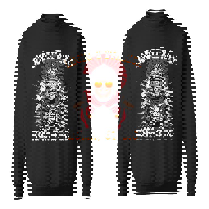 面白いローマのセンチュリオン モーターサイクリスト Legio 1 Italica スウェットシャツ