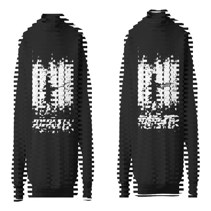 面白い消防士消防チーム消防団 スウェットシャツ