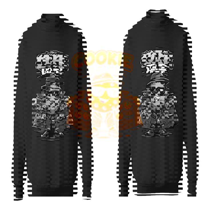 面白くて愛らしいクッキーディーラーかわいい漫画のパン屋 スウェットシャツ