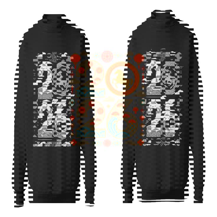 馬の年 – 干支 2026年 スウェットシャツ