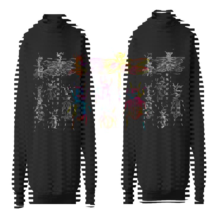 鮮やかなカラフルな昆虫 – 虫好き昆虫学者グラフィック スウェットシャツ