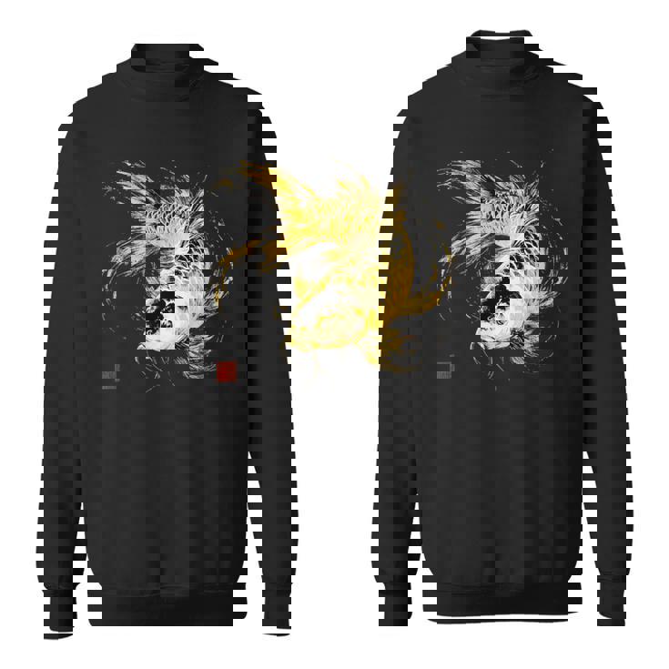 鯉 黒金 アクアリウム ニシキゴイ 観賞魚 イラスト スウェットシャツ