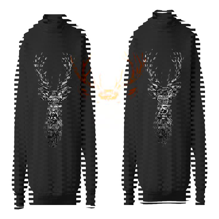 鹿角狩猟鹿トナカイ赤鹿角ハンター スウェットシャツ