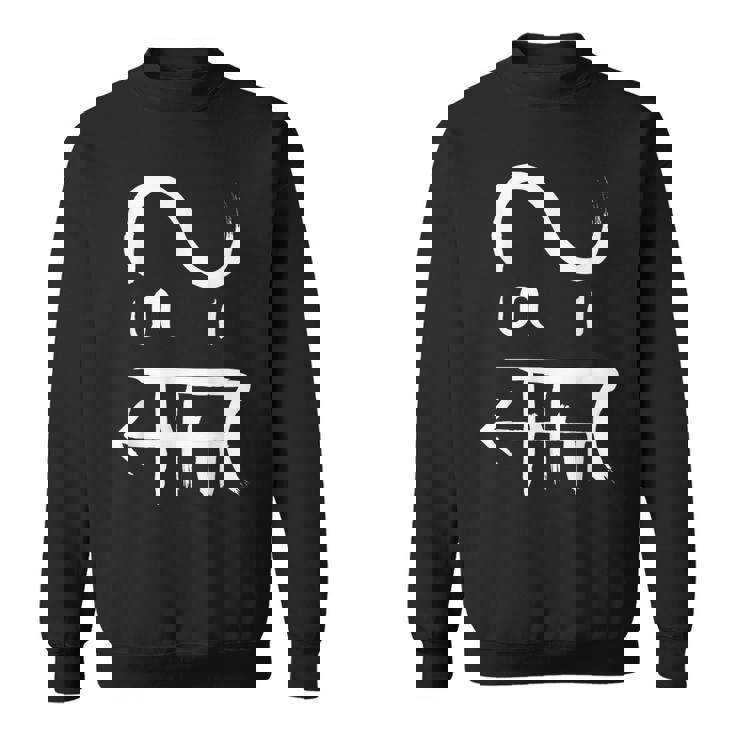 龍体文字 【 つる 】商売繁盛 人脈 幸運 スウェットシャツ