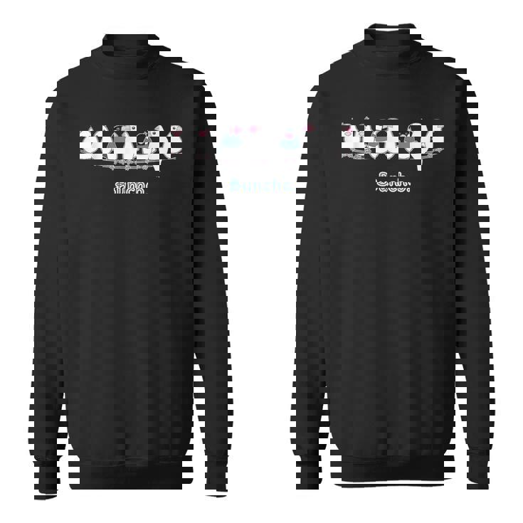 （旧デザイン）シロブンチョウ & サクラブンチョウ さん『なかまたち』白文鳥 桜文鳥【どうぶつフレンズ】動物 スウェットシャツ