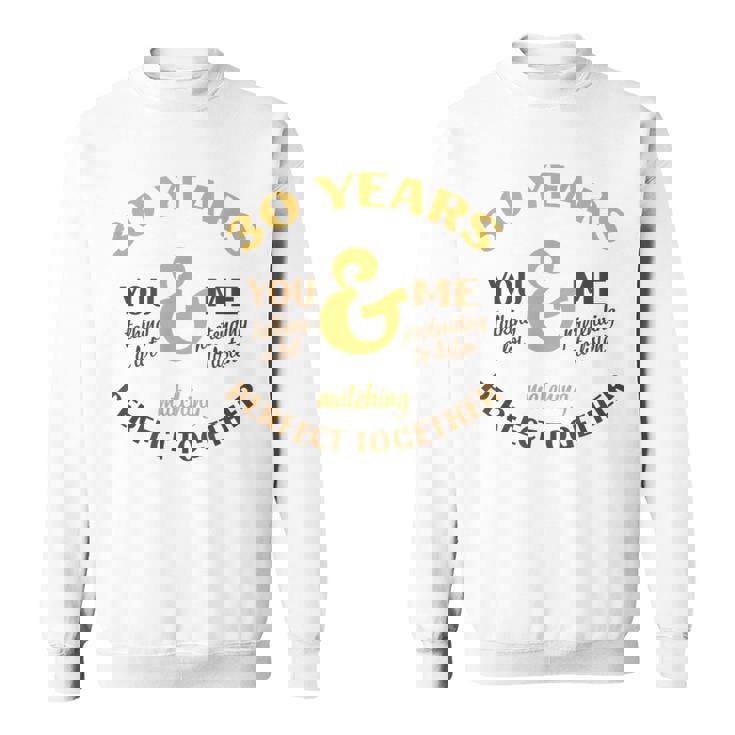 30年 一緒に完成 30周年 おそろい カップル スウェットシャツ