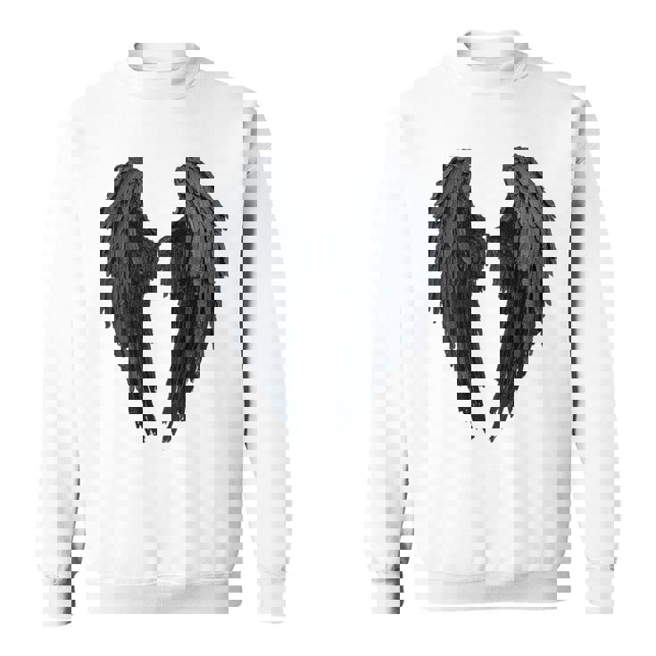 Ailes D'ange Noiresur Le Dos Sweater e