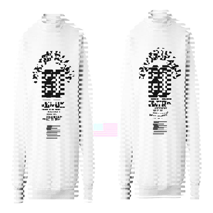 Cooltaten Island New York City Illustration Fashiontyle 長袖tシャツ スウェットシャツ