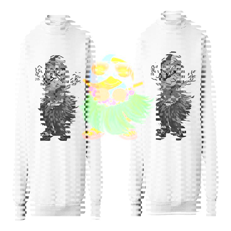 Cute Hawaiian Volleyball Ball Tropical Beach Summer Vacation Sweatshirt Unisex