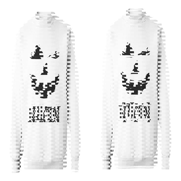 Due To Inflation This Is My Halloween Costume Couples Sweatshirt