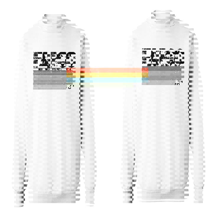 Fargo City レトロ ヴィンテージ ストライプ ギフトとお土産 スウェットシャツ