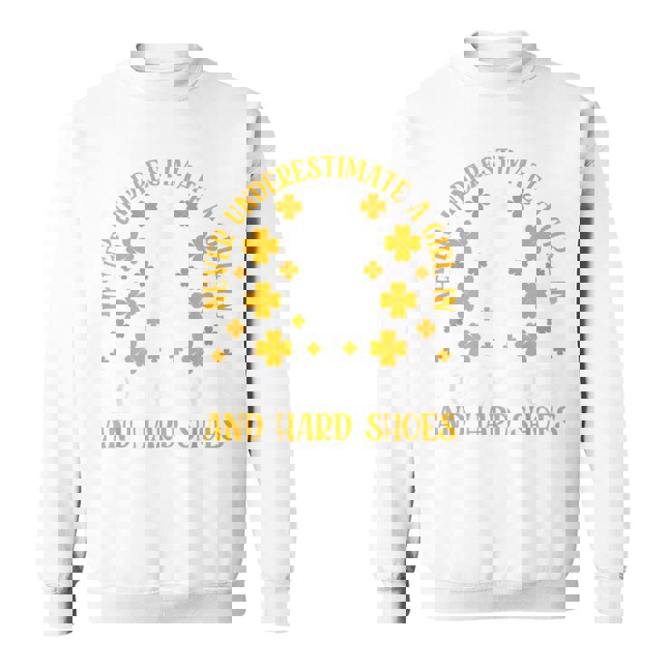 Irish Dancing Poodle Socks And Hard Shoes Irish Tap Dance Sweatshirt Unisex