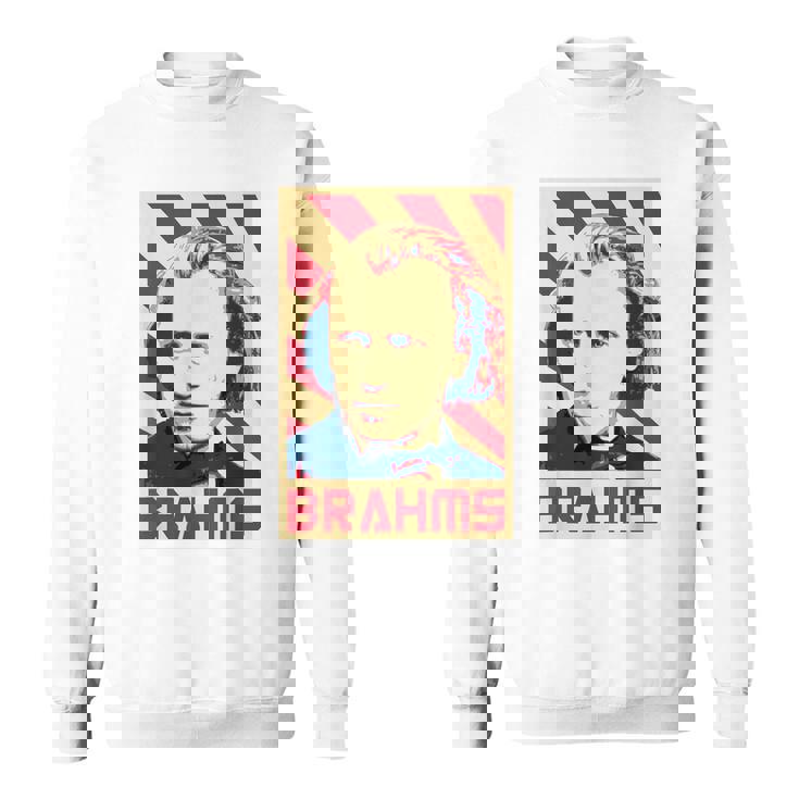Johannes Brahms クラシック音楽の作曲家 レトロ調 スウェットシャツ