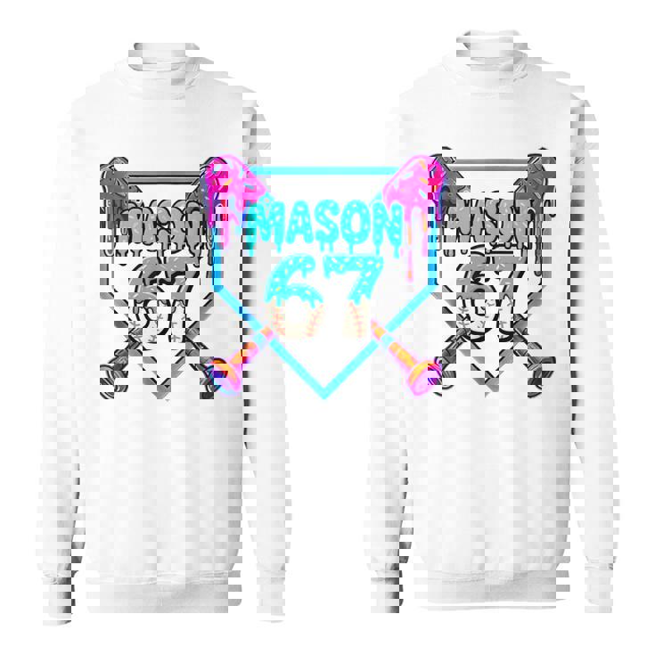 Mason 67 Ice Cream Drip Baseball Meme Sweatshirt
